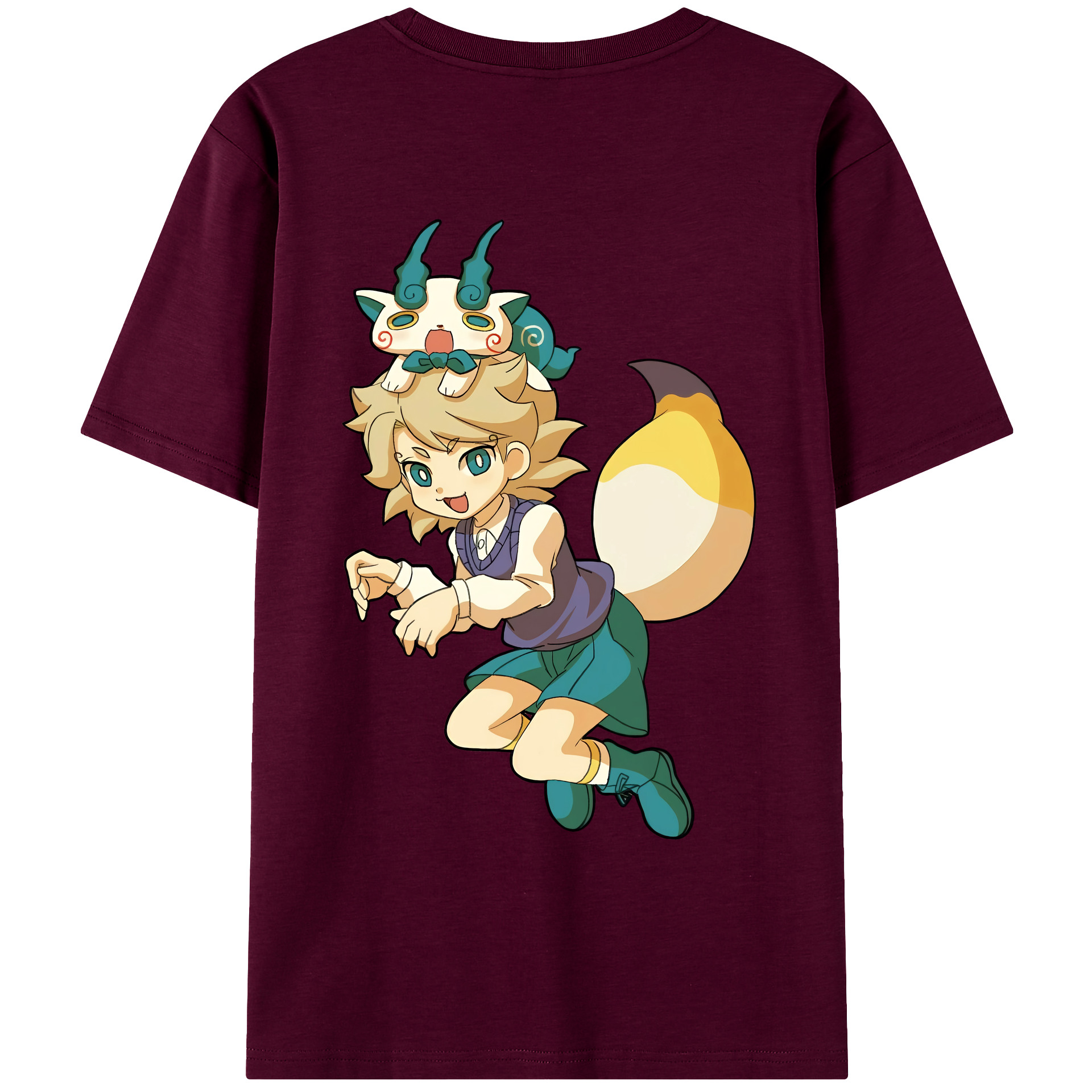 （画像用） 妖怪ウォッチ Yo-kai Watch レディース半袖Tシャツ(バックプリント)